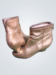 Frye Gold Leather Ankle Boots