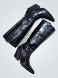 Black Leather Boots