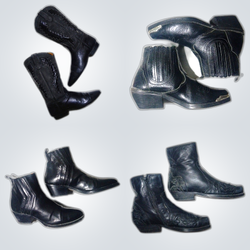 Y2K Black Leather Boots