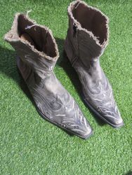 ALDO Embroidered Leather Cowboy Boots