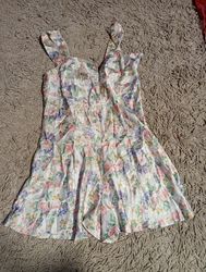 Vestido slip impresso