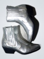 Silver Ankle Boots