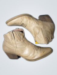 Frye Tan Leather Cowboy Boots