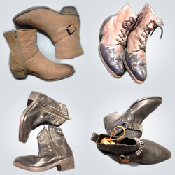 Leather boots