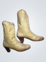Unbranded Tan Leather Cowboy Boots