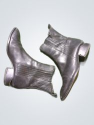 Black Leather Ankle Boots