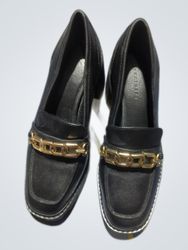Sandro Black Leather Loafers