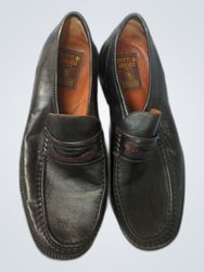Clarks Black Leather Loafers