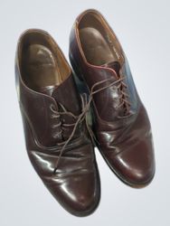 Brown Leather Oxford Dress Shoes Size 9.5