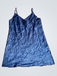 Marks & Spencer Navy Satin Slip Dress