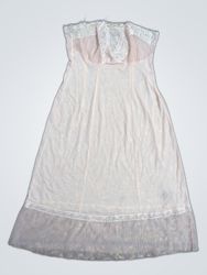 Pink Lace Trim Slip Dress