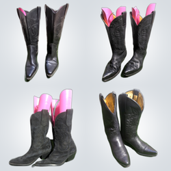 Y2K Black Cowboy Boots
