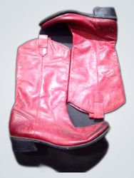 Franco Sarto Red Leather Cowboy Boots