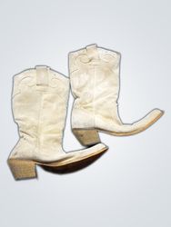 Frye Tan Suede Cowboy Boots