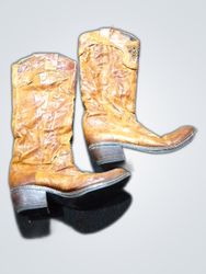 Unbranded Tan Leather Cowboy Boots