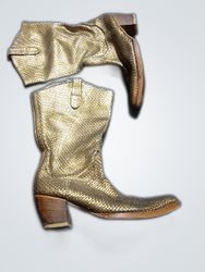 Gold Cowboy Boots