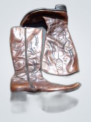 Brown Leather Cowboy Boots