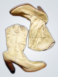 Tan Leather Cowboy Boots