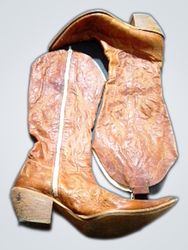 Brown Leather Cowboy Boots
