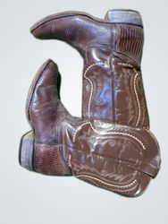 Brown Leather Cowboy Boots