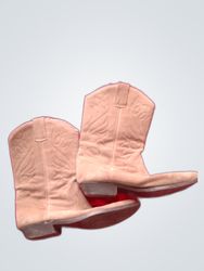 Unbranded Tan Suede Cowboy Boots