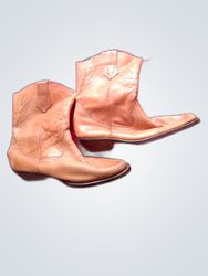 Tan Leather Cowboy Boots