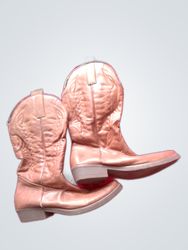 Tan Leather Cowboy Boots