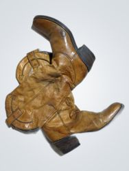 Brown Leather Cowboy Boots