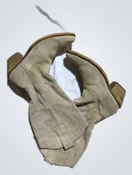 Unbranded Tan Suede Cowboy Boots