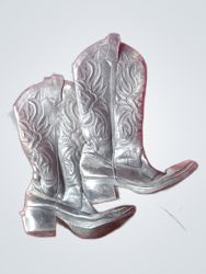 Unbranded Black Leather Cowboy Boots