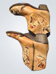 Embroidered Ankle Boots