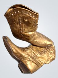 Golden Cowboy Boots