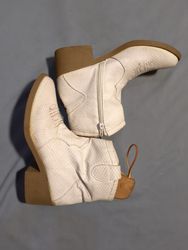 Women's White Ankle Boots