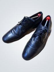 Aldo Black Leather Oxford Dress Shoes
