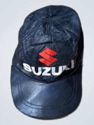 Suzuki Leather Cap