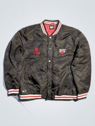Chicago Bulls Black Bomber Jacket
