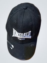 Lonsdale Black Baseball Cap