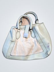 Guess Small Canvas and Leather Handbag