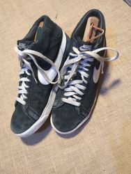 Nike Black Suede High-Top Sneakers