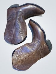 Brown Leather Cowboy Boots