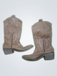 Brown Leather Cowboy Boots