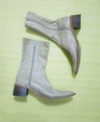 Unbranded Beige Leather Ankle Boots