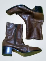 Bally Brown Leather Ankle Boots