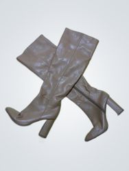 Stella Knee-High Leather Heeled Boots
