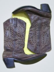 Brown Leather Cowboy Boots