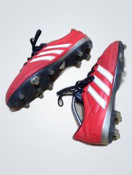 Adidas Red Leather Soccer Cleats