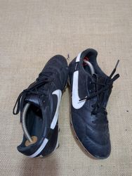 Nike Black Leather Football Cleats