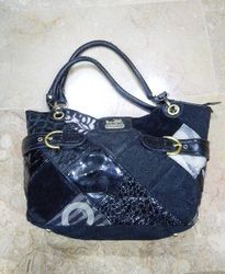 Coach Patchwork Zebra Print Handbag