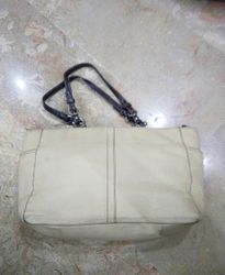 White Leather Handbag
