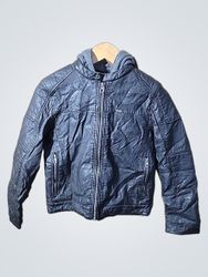 Blue Leather Jacket